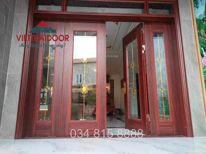 Cửa Thép Vân Gỗ Kính Cường Lực Giải Pháp An Toàn và Thẩm Mỹ cho Ngôi Nhà